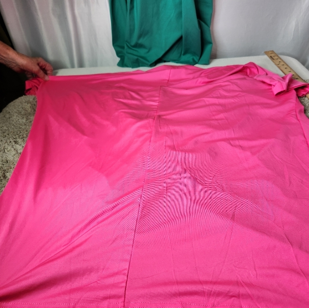 Lyaner Bright Pink Cowl Drop Top - Picture 8 of 8